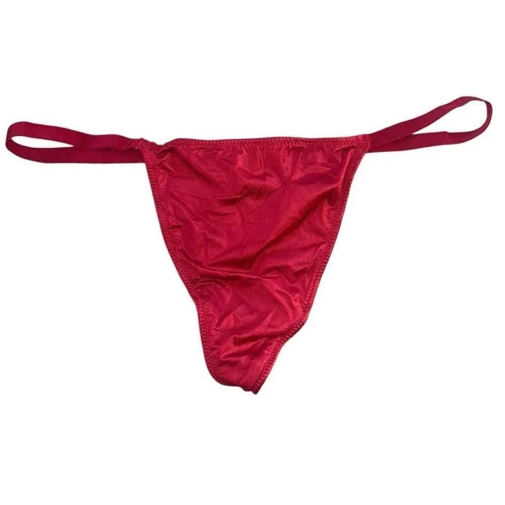 Victoria’s Secret “Very Sexy” 2017 Sz M V string thong maroon lace thong panties